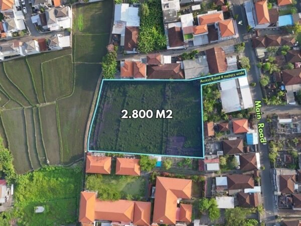 48853 - For Lease Yellow Zone Land with Private Access at Buduk - Badung, Bali