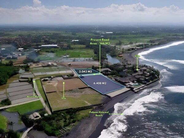 49081 - For Sale 8.816 sqm Prime Beachfront Land in Pabean - Ketewel, Bali