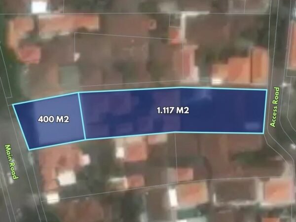 50219 - 1,517 sqm Freehold Premium Commercial Land For Sale near Legian and Double-Six Beach – Legian, Badung