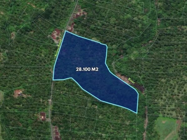 51301 - Premium Riverside Land 2.8 Ha in Selemadeg, Bali – Ideal for Resort & Villa Development