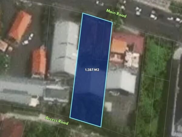 50314 - Prime Commercial Land For Sale / Lease With Bonus Shophouses at Gatsu Barat Street - Denpasar, Bali