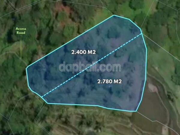 51727 - 5.180 sqm Premium Leasehold Land with Telaga Waja River, Valley & Mount Agung Views – Rendang (Near Sidemen)