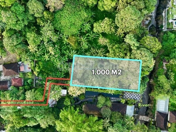 52594 - 1.000 sqm Riverside Land for Sale in Kaba-Kaba, Kediri