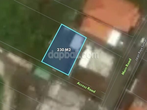 52407 - 230 sqm Land for Sale in Tibubeneng, North Kuta