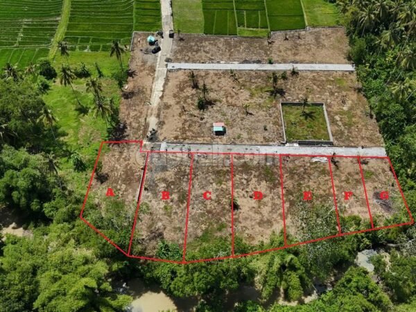 52821 - Premium Riverside Land start 183 sqm for Sale in Beraban – Walking Distance to the Beach