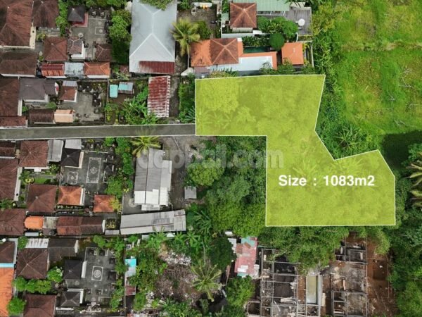 52830 - 1.083 Sqm Freehold Land in Yellow Zone for Sale in Tirta Tawar, Ubud