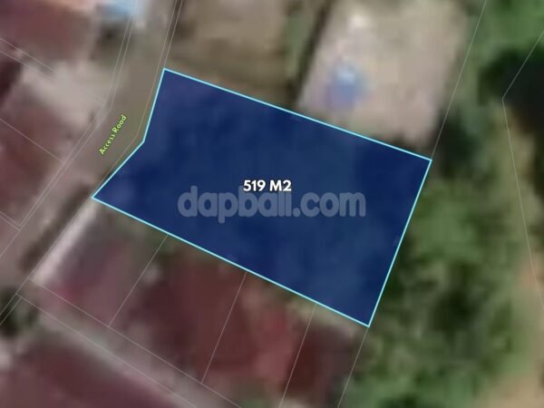 53515 - 519 sqm Yellow Zone Freehold Land for Sale in Abianbase, Mengwi