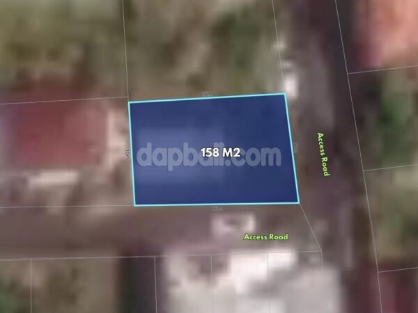 53012 - 150 sqm Land for Sale in Benoa – Corner Position with Two Road Access
