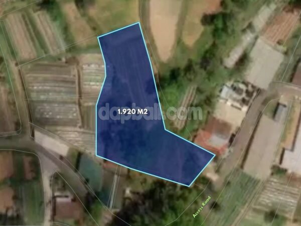 53650 - 1,920 sqm Terrace Land for Sale with Lake Beratan Views in Bedugul