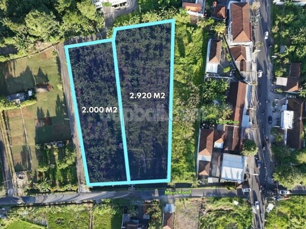 53719 - 4,920 sqm Land for Lease with Main Road near Nyanyi Beach - Pandak Gede, Kediri