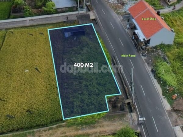 53140 - 400 sqm Leasehold Land for Rent on Main Road, Seseh Beach – Munggu