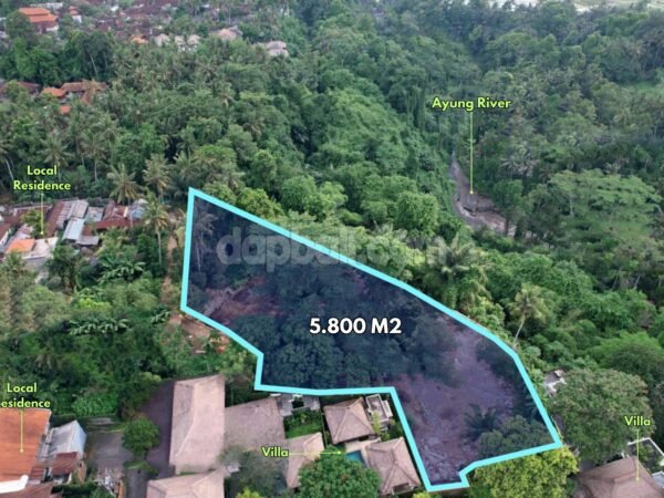 53121 - 5,800 sqm Tourism Zoning Land for Sale in Sayan, Ubud