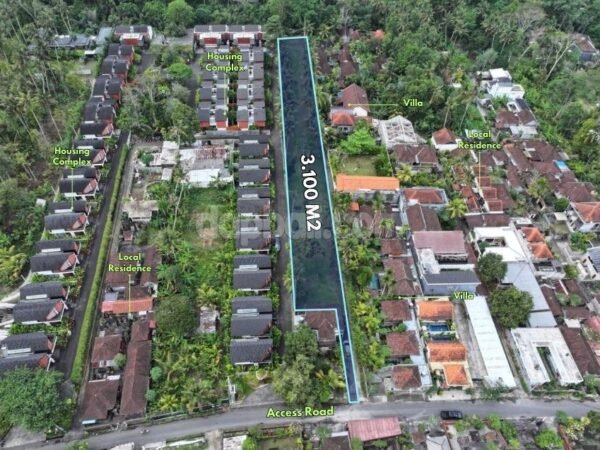 53344 - ±3,100 sqm Prime Development Land for Sale in Kedewatan, Ubud