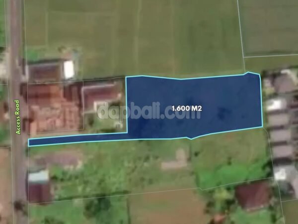 54442 - 1,600 sqm (16 are) Tourism-Zoned Rice Field & Jungle View Land for Sale in Singakerta, Ubud