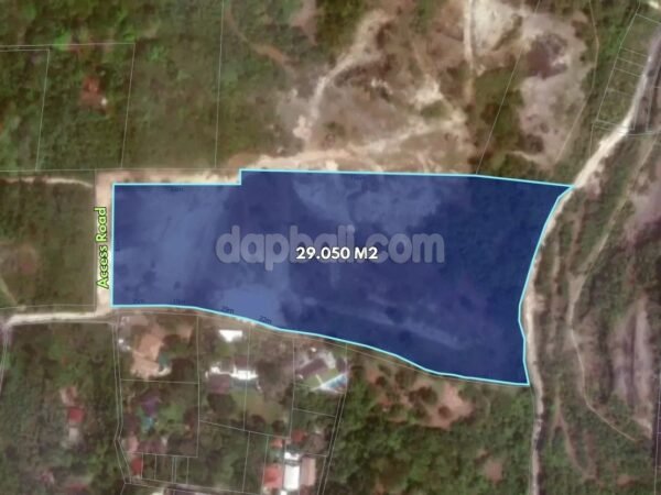 54564 - Strategic 2.9-Hectare (29,050 sqm) Prime Land Available for Sale & Lease in Pecatu, South Kuta