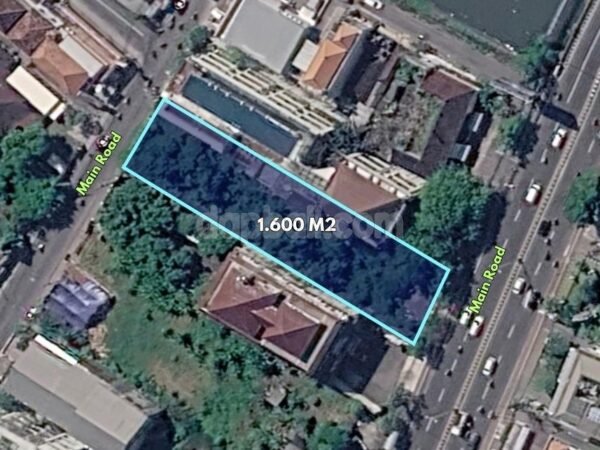 54003 - 1,600 sqm (16 are) Prime Commercial Freehold Dual-Access Land for Sale on Bypass Ngurah Rai, Pemogan