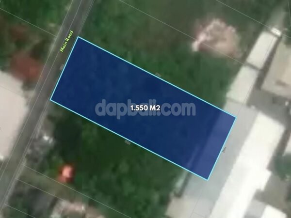 54034 - 1,550 sqm (15.5 are) Affordable Residential Freehold Land for Sale on Sunset Road, Kuta