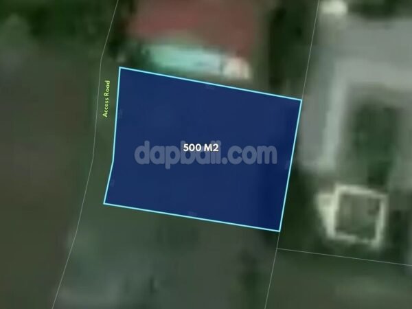 54044 - 500 sqm (5 are) Yellow Zone Leasehold Land for Rent in Munggu, Mengwi
