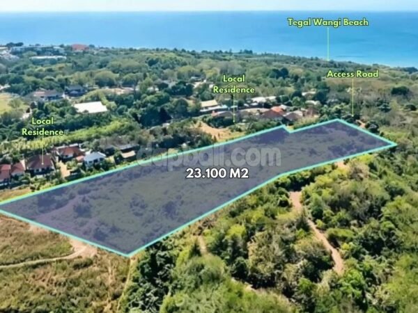 54572 - 2.31-Hectare (23,100 sqm) Tourism Land for Sale in Tegalwangi, Jimbaran